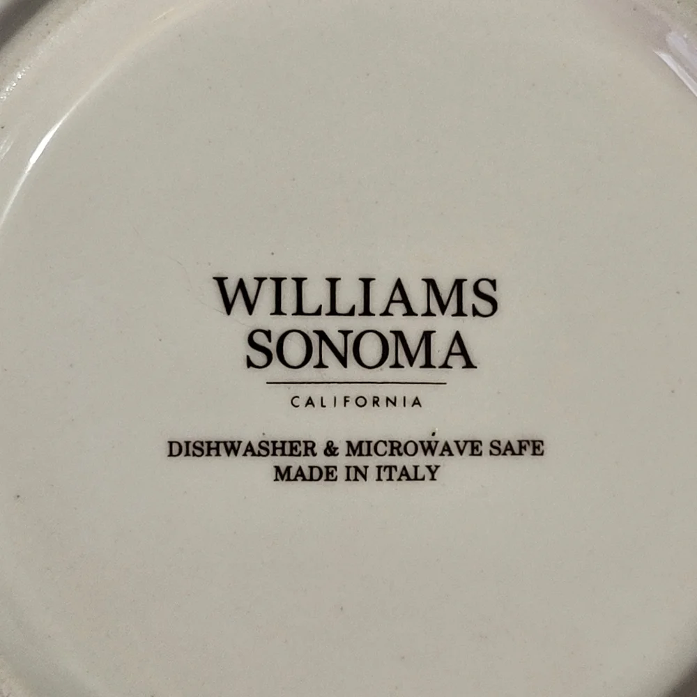 Williams Sonoma Set 4 Sicily Ceramic Salad Plates 9